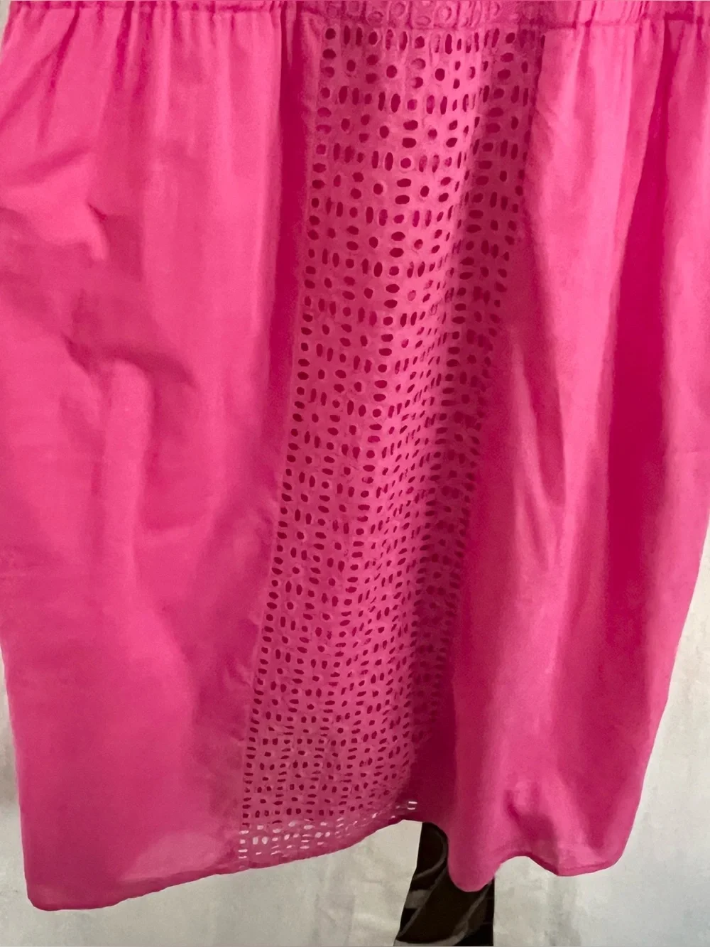 J.Crew Pink Eyelet Sun Dress